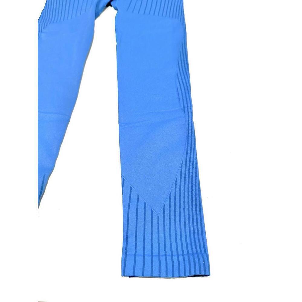 Astroremiges Women's Jumpsuit One Piece Full Length Straps Blue Ribbed Size S - Picture 6 of 15